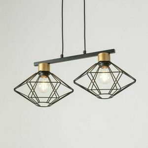Pendelleuchte Sigma VARIO 2-flammig schwarz/gold E27 40556 small 1