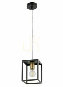 Pendelleuchte Sigma Vigo 1-flammig Schwarz/Gold 32353 small 0
