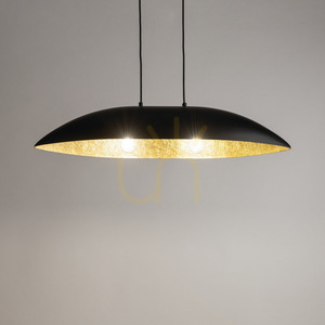 Pendelleuchte Sigma GONDOLA schwarz/gold 84 cm E27 SKU 40633 small 1