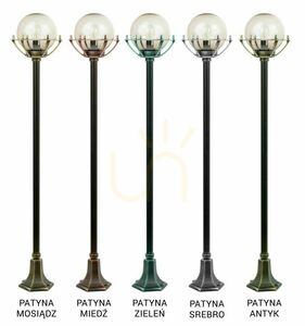 Außenstehleuchte SU-MA Ball schwarz patina 152 cm K 5002/1/KPO small 8