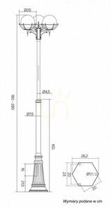 Gartenlaterne SU-MA Kula 3-flammig höhenverstellbar schwarz patina OGMWN 3 KPO 200 small 6