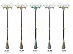 Gartenlaterne SU-MA Kula 3-flammig höhenverstellbar schwarz patina OGMWN 3 KPO 200 small 7