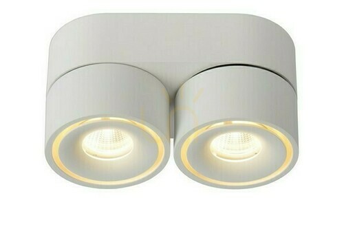 Prüfen LED-Downlight Lucide YUMIKO 35911/16/31 Weiß 2-flammig Aluminium dimmbar