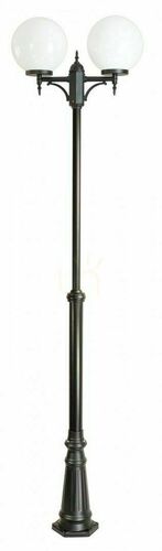 Prüfen Gartenlaterne SU-MA Classic 2-flammig höhenverstellbar schwarz/patina OGMWN 2 300