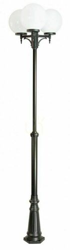 Prüfen Gartenlaterne SU-MA KULE Classic 3-flammig schwarz Patina 190-290 cm OGMWN 3 300