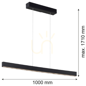 Pendelleuchte ARGON BALANCE schwarz LED 3000K 4725 lm 8303 small 3