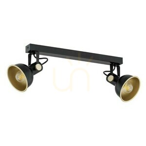 Plafond ARGON LENORA 2xE14 schwarz gold SKU 7142 small 1