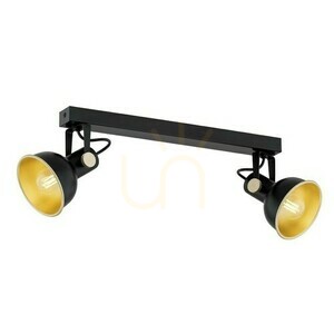 Plafond ARGON LENORA 2xE14 schwarz gold SKU 7142 small 0