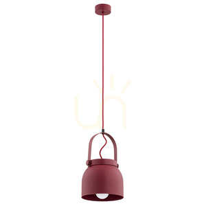 Pendelleuchte ARGON LOGAN rot E27 lackierter Stahl SKU 8282 small 1