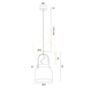 Pendelleuchte ARGON Logan klein schwarz E27 Metall 8291 small 4