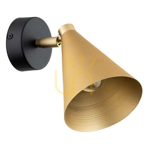 Prüfen Wandleuchte ARGON Lucinda gold schwarz E14 1x7W 8255