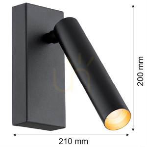 Wandleuchte ARGON RIO schwarz LED 3000K 4W verstellbar SKU 8328 small 15