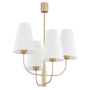 Kronleuchter ARGON SAFIANO weiß gold 4-flammig E27 SKU 1821 small 1