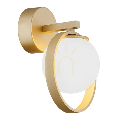 Prüfen Wandleuchte ARGON Saturnia opal matt gold G9 SKU 8259