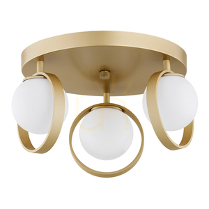 Plafond ARGON Saturnia 3-flammig LED G9 Opal matt Gold 6248 small 1