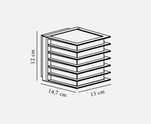 Fluktus 13 Außenwandleuchte IP44 schwarz Nordlux small 2