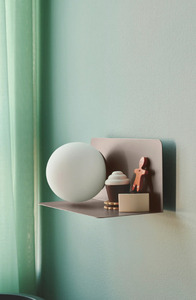 Nordlux Lilibeth Wandleuchte mit Ablage, braun small 2