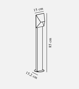 Pontio Garden Light Stehende Gartenlampe 84cm verzinkt Nordlux small 2