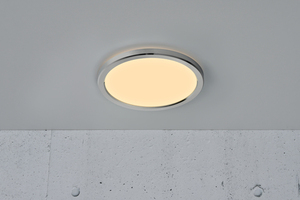 LED-Deckenleuchte Nordlux Oja 29, Chrom, Ø30 cm, 3000/4000 K, IP54 small 1