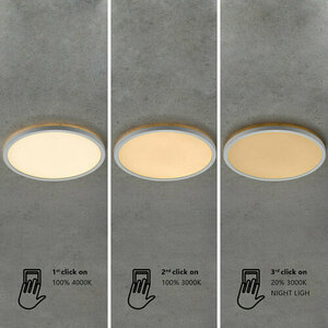 LED-Deckenleuchte Nordlux Oja 29, Chrom, Ø30 cm, 3000/4000 K, IP54 small 8
