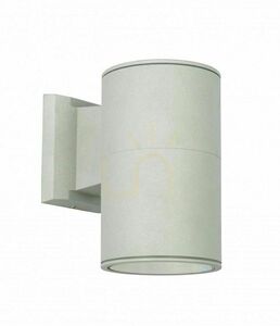 Außenwandleuchte SU-MA Adela Silber E27 60W Glas 7002 AL small 0