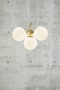 Ivona 4-lampige messing-pendelleuchte von Nordlux small 0