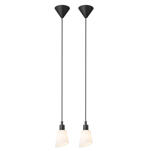 Prüfen Molli Pendelleuchte Schwarz/Opal von Nordlux