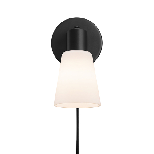 Prüfen Cole Wandleuchte Schwarz/Opal Nordlux