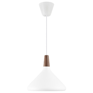 Pendelleuchte Nordlux DFTP Nori 27 weiß, ø27 cm, E27, Nussbaumholz small 2