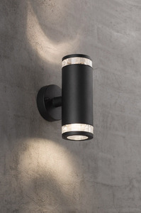 Birk Doppelwandleuchte Schwarz Nordlux small 1