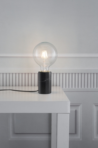Prüfen Siv Tischlampe Marmor Schwarz Nordlux