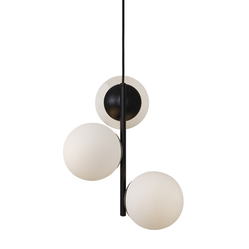 Prüfen Lilly Pendelleuchte Schwarz/Opalwh. Nordlux