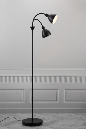 Prüfen Stehleuchte Nordlux Ray Double schwarz 2 × E14 63224003