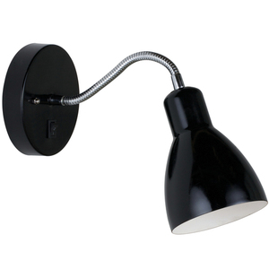 Wandleuchte Cyclone Nordlux schwarz mit Flexarm, E14 max. 15 W small 1