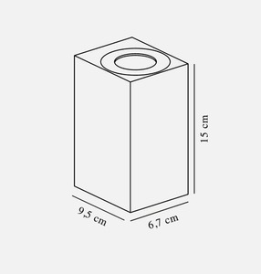 Asbol Kubi Außenwandleuchte schwarz Nordlux small 5