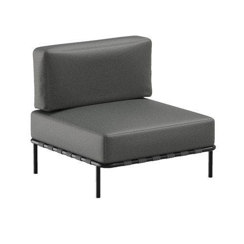 Prüfen Gartensofa SIT SIT Outdoor SLAVE Einzelsofa dunkelgrau abnehmbarer Bezug