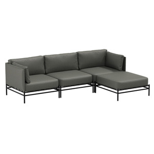 Gartensofa SIT SIT Outdoor SLAVE 3-Sitzer Dunkelgrau abnehmbarer Bezug small 0