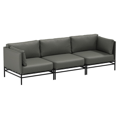 Prüfen Gartensofa SIT SIT Outdoor DANDY 3-Sitzer dunkelgrau abnehmbarer Bezug