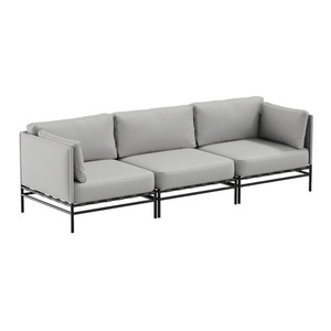 Gartensofa SIT SIT Outdoor DANDY 3-Sitzer grau abnehmbarer Bezug Edelstahl 234 cm small 0