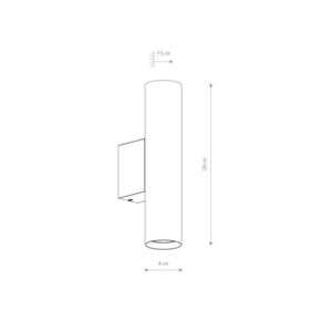 Umbra grau FOURTY WALL M 10891 Wandleuchte - Nowodvorski small 2