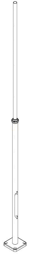 Prüfen Lichtmast NORLYS Lamppost schwarz Ø50 260-400 cm Aluminium 1255GR Lichtmast NORLYS Lamppost schwarz Ø50 260-400 cm Aluminium 1255GR
