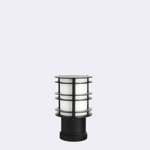 Prüfen Wegeleuchte NORLYS Stockholm 1268B Schwarz 28cm LED 3000K 10W IP65