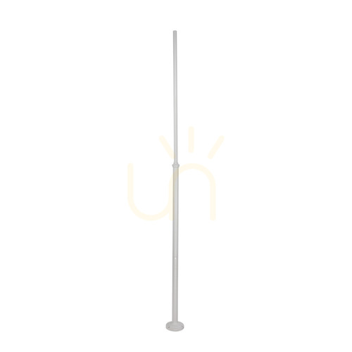 Prüfen Norlys Lamppost 1275AL Teleskop-Lichtmast hellgrau RAL 9006, 260–400 cm