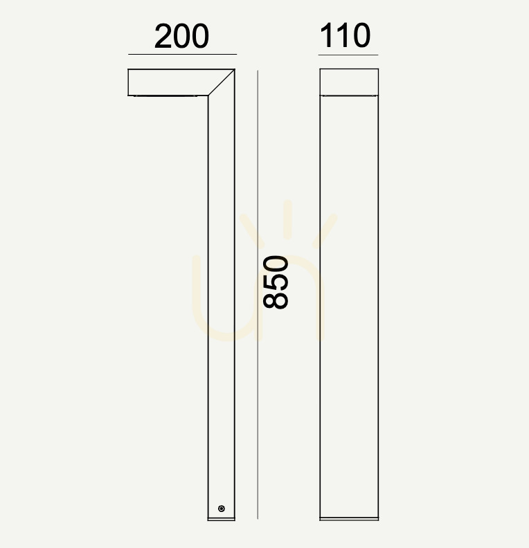 Anzeige Wegeleuchte NORLYS Asker 1318BL schwarz 85 cm LED 7,7W 4000K Wegeleuchte NORLYS Asker 1318BL schwarz 85 cm LED 7,7W 4000K