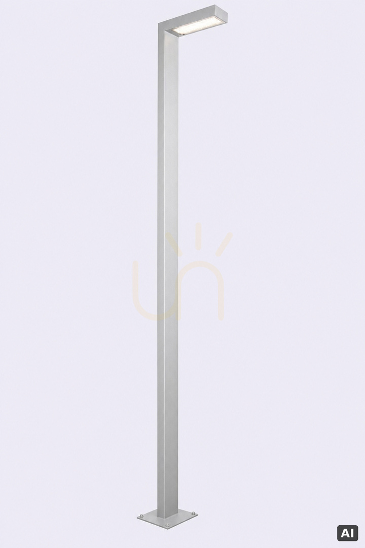 Norlys ASKER Pole PRO 1362AL outdoor post light, LED 8.5 W 3000 K, aluminium RAL 9006