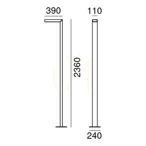 Gartenmastleuchte NORLYS Asker Pole Pro 1365GR graphit LED 8,5 W 3000 K 236 cm DALI2 small 5