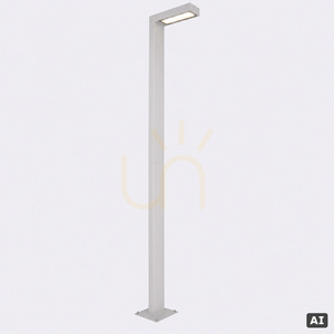 Integrierte Garten-Mastleuchte NORLYS Asker Pole Pro 1368AL Aluminium LED 8,6 W 3000 K 216 cm small 1