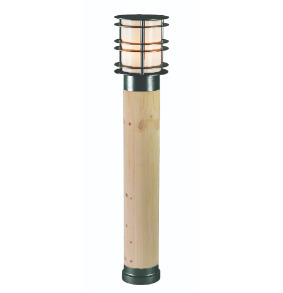 Prüfen STOCKHOLM Lichtmast 1426BL Schwarz+Holz 49cm 6.7W 3000K - NORLYS.