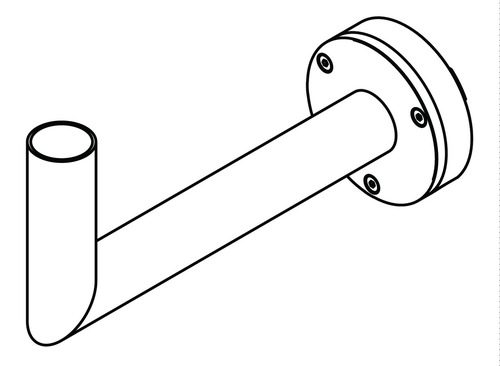 Prüfen Wandarm 154 Aluminium O60