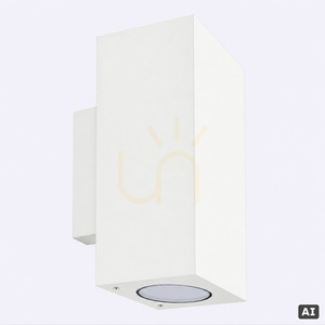 Außenwandleuchte Sandvik 1732WH Up & Down, weiß RAL 9003, LED 16 W 3000 K – Norlys small 1